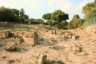 Vestige du temple étrusque.