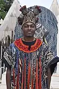 Sa majesté le roi Sikam Happi V, roi de Bana depuis 2003.