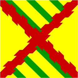 Drapeau d'une compagnie au XVIIe siècle).