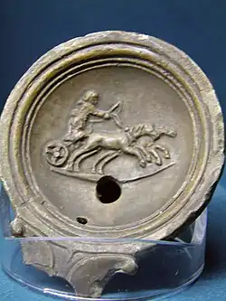 Bige sur une lampe à huile.