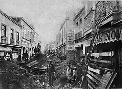 Valparaíso, après le tremblement de terre de 1906
