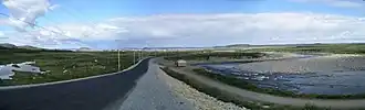 Une vue de Tasiujaq depuis le sud.