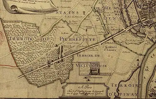 Les terroirs de Stains-Pierrefitte-Villetaneuse-Epinay en 1707