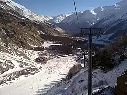 Vue en hiver.
