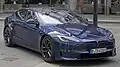 Tesla Model S Plaid (vue de l'avant).