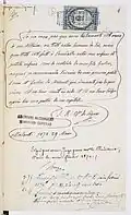 Testament de Sophie Rostopchine, (Archives nationales).