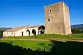 Tour et église de Saint Isidore le Laboureur.
