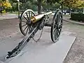 Canon obusier de 12 fabriqué aux États-Unis en 1864.