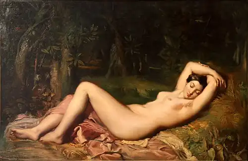 Théodore Chassériau, Baigneuse endormie près d'une source.