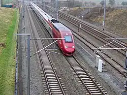Une rame TGV PBKA.