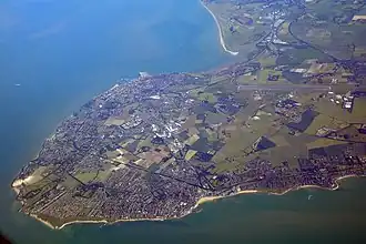 L'île de Thanet vue du nord