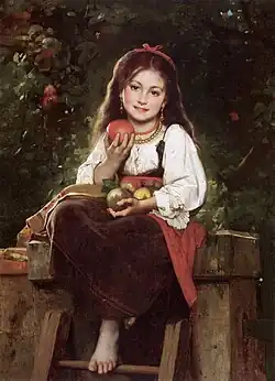 La Ramasseuse de pommes, 1879.