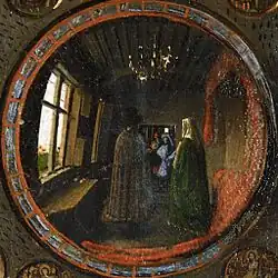 Jan van Eyck, détaildes Époux Arnolfini1434