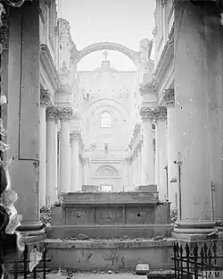 Ruines en 1917.