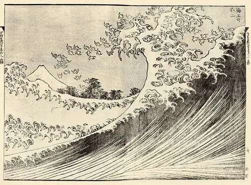 Cent vues du mont Fuji vol. 2, La grande vague.