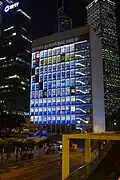 Le bloc supérieur de nuit en 2014.