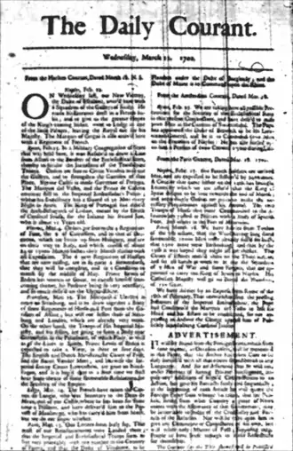 Image illustrative de l’article The Daily Courant