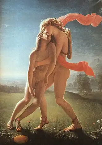 Jean Broc, La Mort d'Hyacinthe, 1801, Musée Sainte-Croix, Poitiers.