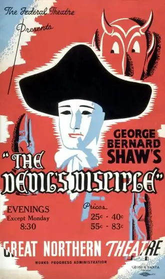 Poster du Federal Theatre Project, Work Projects Administration production, Novembre 1937