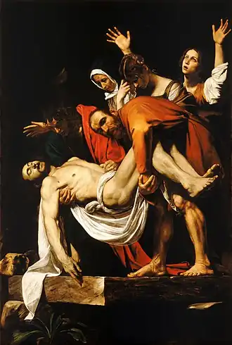 La Mise au tombeau, Le Caravage.