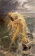 &nbsp;Le Déluge, huile sur toile (avant 1902), Galerie d'art de Lviv.