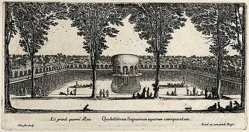 Le Grand Carré d'eau, XVIIe siècle.
