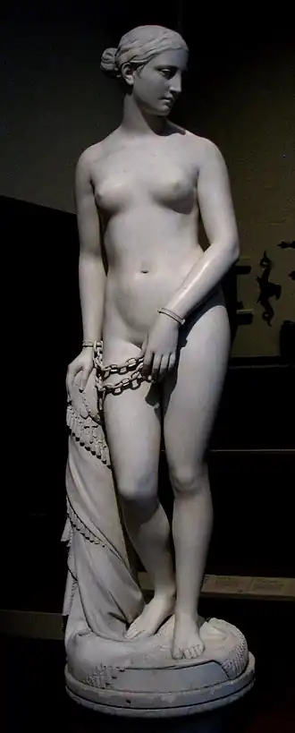 Hiram Powers, L'esclave grecque, 1851.