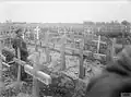Le cimetière en 1918 (photo allemande).