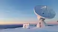 Le télescope de 30-mètres de l'IRAM dans la Sierra Nevada Espagnole