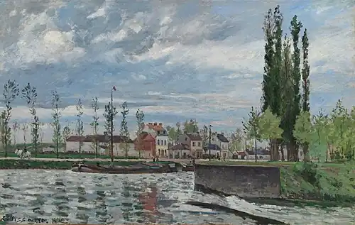 L'Écluse à Pontoise, 1872Cleveland Museum of Art