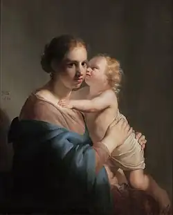 La Madone à l'Enfant Jésus, huile sur panneau; vers 1632, 97&nbsp;×&nbsp;79,5&nbsp;cm, Musée du couvent Sainte-Catherine, Utrecht.