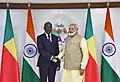 Avec Shri Narendra Modi(52e réunion annuelle de la BAD à Gandhinagar; Mai 2017).