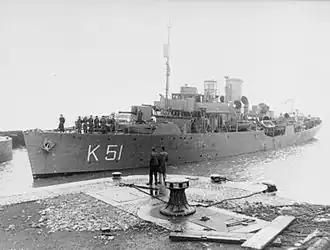 illustration de HMSAS Protea (K51)