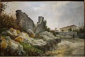 The Ruins (near St. Paul's, Rome), 1852, New Britain Museum of American Art