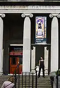 Banner outside the Lady Lever Art Gallery, 2004.