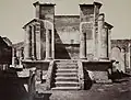 Le temple d'Isis, Pompéi, vers 1870.