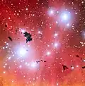 La pépinière d'étoiles IC 2944, réalisé par le Très Grand Télescope (VLT) de l'ESO