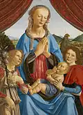 Madone et deux anges, 1476-78, National Gallery (Londres)