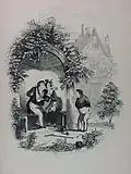 Joe surprend les amoureux dans le jardin.