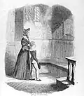 Gravure titrée : Rose Maylie et Oliver.