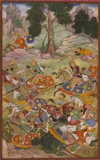 Mort du Sultan Ibrahim en 1526 à la bataille de Pânipat.