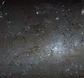 Le centre de NGC 247 par le télescope spatial Hubble