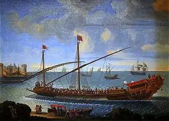 La Réale rentrant au port, anonyme, après 1694 (Inv. 1 OA 23).