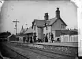 La gare en 1875.