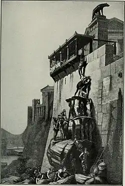« Les oies sauvent Rome », illustration de l'ouvrage The story of the greatest nations, from the dawn of history to the twentieth century, 1900.