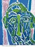 Visson: "portrait", 100x65 (1986).