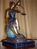 Statue en bronze créée par le ministère américain de la Justice pour le 225e&nbsp;anniversaire de [non précisé].