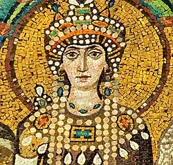 Mosaïque représentant une femme