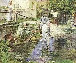 Père Trognon and His Daughter at the Bridge, 1891Terra Foundation, Chicago