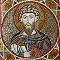 Saint Théodore Tiron (détail de l'arc latéral droit).